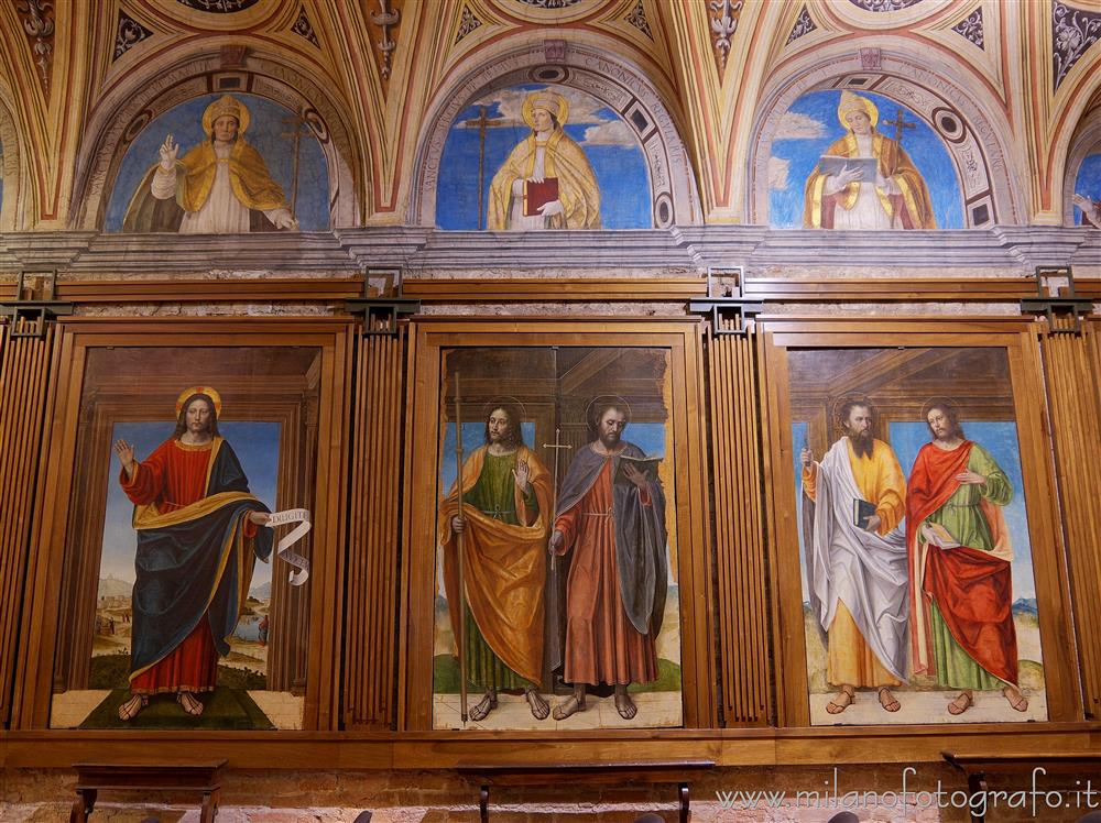 Milan (Italy) - Frescoes by Bergognone in the capitular room of the Church of Santa Maria della Passione